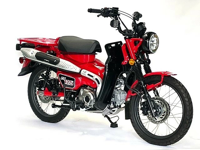 ハンターカブ　クロスカブの冬対策カスタム　防寒仕様